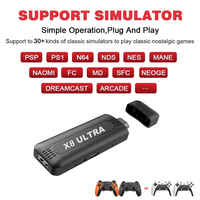 X8 Ultra Game Stick 4K avec manette sans fil rechargeable 2.4G, Plug and Play, console de jeux rétro 50000 jeux, Consola De Juegos