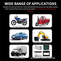 2025 nouveau chargeur de batterie de moto de voiture 12V 6A chargeur de batterie de voiture Intelligent chargeur de batterie au plomb de réparation d'impulsion Portable