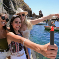 1/4 Schroef Selfie Stick Voor Insta & Voor Gopro Action Camera 'S Duiken Anti-Slip & Anti-Verlies Handheld Drijfstok