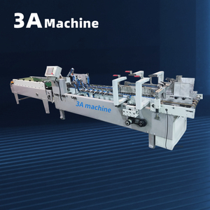 3ACQ-580D automatic mini box folding gluing machine gluing machines cardboard box making machine