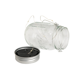 Décor de <span class=keywords><strong>jardin</strong></span> extérieur de Noël, éclairage solaire LED en verre Mason Jar suspendu, 4 pièces, indice de protection IP65 - Product Image 5