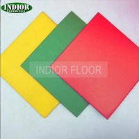 Tapis de gymnastique antidérapants Indior en caoutchouc puzzle 15 mm EPDM pour aire de jeux et sous-sol, revêtement de sol en caoutchouc emboîtable pour salle de sport