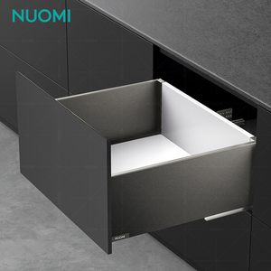 NUOMI ELEGANT Accessoires d'armoire Glissières <span class=keywords><strong>de</strong></span> <span class=keywords><strong>tiroir</strong></span> minces à fermeture douce Boîte Glissière <span class=keywords><strong>de</strong></span> <span class=keywords><strong>tiroir</strong></span> à rail robuste Quincaillerie pour meubles - Product Image 4
