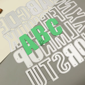 7cm lettre <span class=keywords><strong>métal</strong></span> Capital 26 <span class=keywords><strong>Alphabet</strong></span> matrices de découpe pour faire tous les mots découpes pochoirs de gaufrage pour bricolage Scrapbooking - Product Image 1