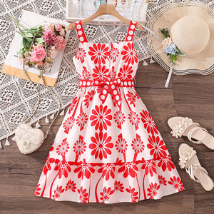 Scoop Neck Sun Dress Teen Summer Dresses - Sleeveless Scoop Neck A-Line  Flare Sun Dress For Casual & Beach Wear