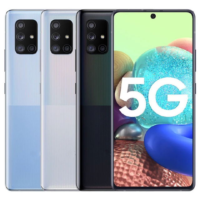 Original Used A71 5G Network 128GB 1sim Unlocked Second Hand Android Cellphone for Amsung A71 5G