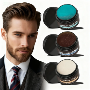 Set da Viaggio Tre Pezzi per Capelli da Uomo: Cera Modellante, Pomata di Precisione e Gel Fissante Effetto Argilla – Lunga Durata e Lisciante - Product Image 1