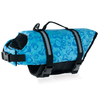 Gilet de sauvetage pour chien, gilet réglable à flottabilité ajustable avec anneau en D, gilet de flottation sportif réfléchissant pour chiens de petite/grande taille
