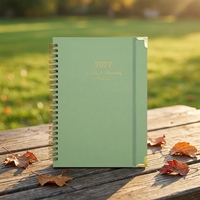 Agenda portable A5 2027, carnet de notes spirale personnalisable pour étudiants universitaires