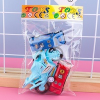 Ensemble de figurines de dessin animé de bus scolaire à moto à montage arrière - un petit cadeau - Voiture jouet pour enfants