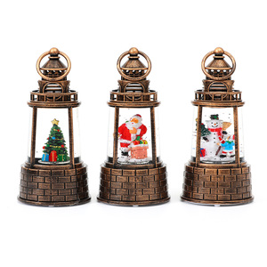 New Christmas Water-filled Glowing Music Box Crystal Ball Creative Mini Lantern Night <b>Light</b> Ornament <b>Small</b> Gift - Product Image 5