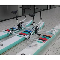 2025 populaire nouveau ponton gonflable vélo d'eau simple gonflable eau flottant siège unique vélo de mer à vendre