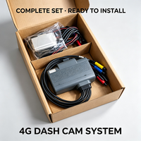 Système DVR mobile 4G 1 à 4 caméras avec alerte ADAS DMS, vue des angles morts, double carte SD, coupure de carburant à distance