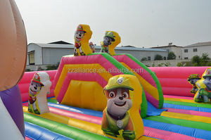 Castillo Inflable Grande Brinca Brinca con Tobogán de Dibujos Animados Patrulla Canina para Renta Comercial Suministro de Fábrica OEM - Product Image 5
