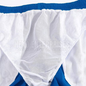 กางเกงขาสั้นออกกำลังกายสไตล์ใหม่ผ้าฝ้ายสีทึบพร้อมลวดลายลำลองตกแต่งกลางเอวทำจากปากีสถาน - Product Image 5