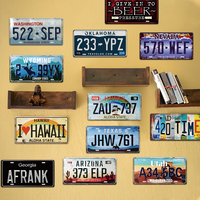 Letrero de Metal Vintage Retro de 15*30cm al por Mayor, Diseño Personalizado, Letrero Decorativo de Metal Tipo Placa de Matrícula