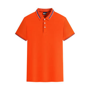 Camisa de Manga Corta para Hombre, Color Sólido, Logotipo Bordado en la Parte Delantera, Ropa Casual, Transpirable, Tejido de Poliéster - Product Image 6