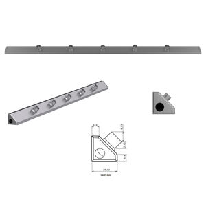 Barre transversale d'éclairage <span class=keywords><strong>LED</strong></span> de <span class=keywords><strong>vitrine</strong></span> de type objectif Rotation or argent noir CRI90 haute puissance - Product Image 3