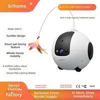 Robot intelligent mobile pour le divertissement et les soins des animaux de compagnie, avec caméra HD 4MP, interphone vocal et vision nocturne infrarouge