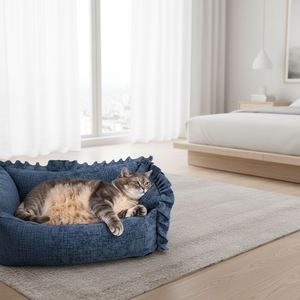 Customized Wholesale Pet <b>Sofa</b> Beds Movable and Washable Small <b>Dog</b> and cat Rectangular Wear-resistant Nordic-style <b>Dog</b> Beds - Product Image 1