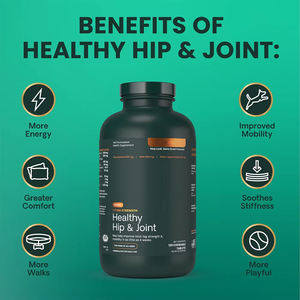 Potente 120 tabletas masticables con sabor a pollo, suplemento para la articulación de la cadera del perro, extracto de mejillón de labios verdes, cuidado de la salud efectivo - Product Image 6