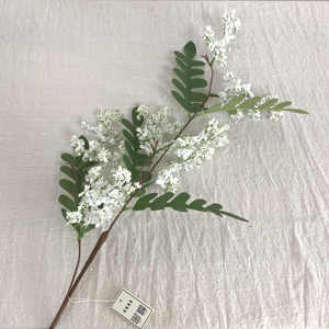 J-251231 Nuevo <span class=keywords><strong>Estambre</strong></span> Artificial de Árbol de Locust con 2 Ramas para Decoración del Hogar - Product Image 4