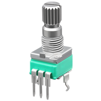 Potentiomètre rotatif de haute qualité à axe rond B10K A10K B20K B50K B100K ALPS RK097 RV097 9MM avec clic central SOUNDWELL Factory