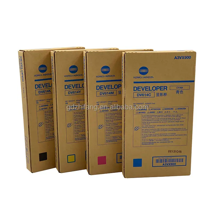 Zhifang asli untuk Konica Minolta C1060 C1070 C3070 C3080 C4065 C4070 C4080 bubuk pengembang DV614