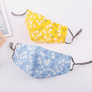 Mặt Nạ Hàng Ngày Chống Bụi Lọc PM2.5 Tái Sử Dụng Được Thời Trang Vải Cotton In Tùy Chỉnh Có Vòng Đeo Tai Điều Chỉnh Được - Product Image 5