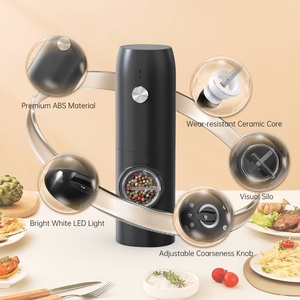 Circle Joy Electric <b>Pepper</b> <b>Grinder</b> Mills Electric <b>Pepper</b> <b>Grinder</b> Spice Mills Rechargeable Salt and <b>Pepper</b> <b>Grinder</b> Set - Product Image 5