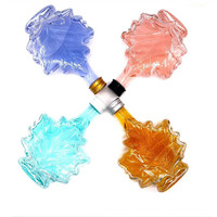 Fabricant de petites bouteilles en verre de 250 ml, 100 ml, 50 ml pour sirop d'érable, vin, forme plate, bouchon à vis, vente en gros, sérigraphie