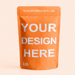 Sacchetti Mylar Personalizzati con Logo Stampato, Buste Opache Nere con Chiusura a Zip Olografica per Alimenti, Snack, Erbe, Caramelle - Product Image 6