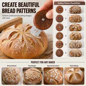 Outil de découpe de pâte rond en bois professionnel personnalisé avec logo, pour boulanger artisanal, cadeau promotionnel pour la pâtisserie, vente en gros - Product Image 1