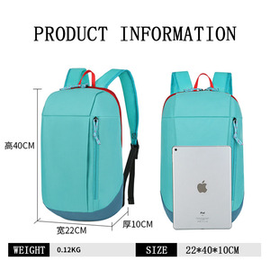 Mochila Deportiva Personalizada con Logotipo, Pedido Mínimo <span class=keywords><strong>de</strong></span> 10 Unidades, Mochila Pequeña Multicolor para Estudiantes, Mochila Ligera para Viajes, Senderismo, Campamento y Actividades al Aire Libre - Product Image 2