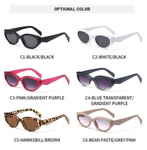 2026年新作 レディース サングラス シェード ファッション キャットアイ 個性派 カスタムロゴ レトロサングラス - Product Image 5