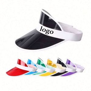 Visera de PVC Transparente, Económica y Personalizada, con Protección UV, para Niños o Adultos, Color Amarillo de Moda - Product Image 2