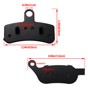 Pastillas de freno para motocicleta Harley Davidson FXDWG Dyna Wide Glide 08-16 Número de pieza FA457FA458 - Product Image 2
