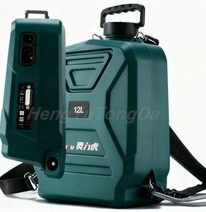 Pulvérisateur électrique haute pression 12L avec portée de pulvérisation de 10 à 12 m, <span class=keywords><strong>batterie</strong></span> au lithium, usage industriel, pulvérisateur de tuyau d'arrosage de <span class=keywords><strong>jardin</strong></span> - Product Image 2