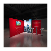 Tissu de tension pour affiches sans cadre en aluminium avec boîte à lumière rétro-éclairée par LED, équipement pour salons professionnels d'intérieur personnalisé, stand d'exposition