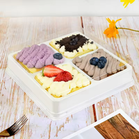 Boîtes d'emballage jetables en gros pour gâteaux, desserts, salades de fruits, glaces, boîtes alimentaires personnalisées