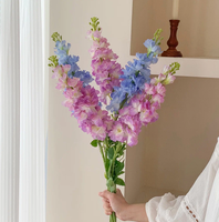 Bunga Buatan Kupu-kupu Besar Bahan Plastik Rangkaian Pernikahan Serbaguna Penghias Vas Phalaenopsis Hydrangea Mawar Segar