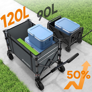 3 en 1 plegable 220lbs carro convertible a Banco marco duradero personalizable soporte OEM Almacenamiento de compras todo terreno - Product Image 3