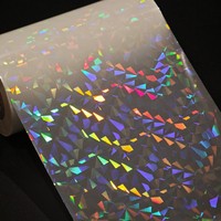 Film holographique transparent de qualité supérieure, papier transfert, film de marquage à chaud pour l'impression d'emballages de luxe pour cosmétiques et cigarettes