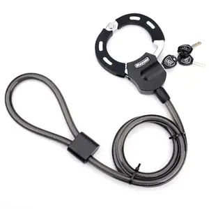 2022 Motorcycle Handcuffs Chain Lock Use 3 Keys Double Lock Cable Lock