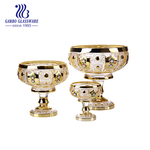 Bohemia Phong Cách Hot Bán Trung Đông Séc Men Thủ Công Tinh Thể Thủy Tinh Trái Cây Tấm & Bát Châu Âu Bộ Quà Tặng Đám Cưới - Product Image 3