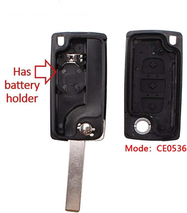 Coque de clé pliable à 3 boutons pour Citroën C2 C3 C4 C5 C6 C8, télécommande de voiture avec lame HU83 CE0536 - Product Image 3