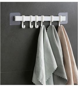 Ganci appendiabiti da parete in PP per cucina e bagno, resistenti, con adesivo, per appendere vestiti, asciugamani e oggetti vari. - Product Image 5