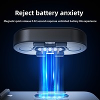 Câble de charge magnétique pour GoPro Hero 13 12 11 10 9, cordon d'alimentation traversant le capot de la batterie pour accessoires de caméra d'action