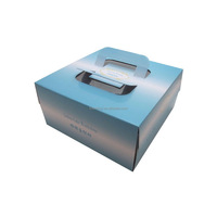 Boîte à gâteau carrée en carton avec fenêtre, personnalisable avec logo et couleur, vente en gros d'usine, emballage alimentaire sur mesure pour pâtisserie, dessert, cupcake, UV/Hot