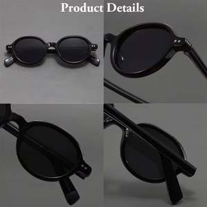 Gafas de Sol Redondas con Marco Pequeño y Degradado Vintage 2025, Personalizadas con Logotipo, Protección UV400, CP TR90, Ovaladas, Unisex - Product Image 4